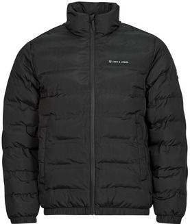 Jack &amp; Jones  JJALPES HEAT QUILTED PUFFER  jassen  heren Zwart