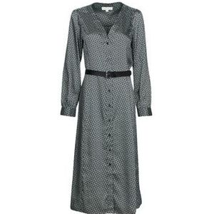 MICHAEL Michael Kors  MK LOGO TIE MIDI DRS  jurken  dames Zwart