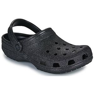 Crocs Classic Glitter Klompen Unisex Black Glitter 43
