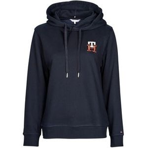 Tommy Hilfiger  REG MONOGRAM EMB HOODIE LS  Truien  dames Marine