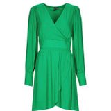Vero Moda  VMPOLLIANA LS SHORT DRESS WVN  Jurken dames Groen