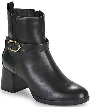 GEOX - Walk Pleasure 55 - Bottines met Hak - Zwart - Leer