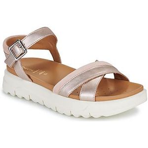 Geox  D XAND 2.1S  sandalen  dames Zilver