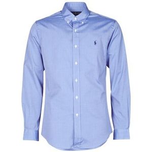 Polo Ralph Lauren  CHEMISE AJUSTEE EN POPLINE DE COTON COL BOUTONNE  LOGO PONY PLAY  overhemden  heren Blauw