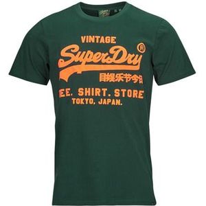 Superdry  NEON VL T SHIRT  Shirts  heren Groen