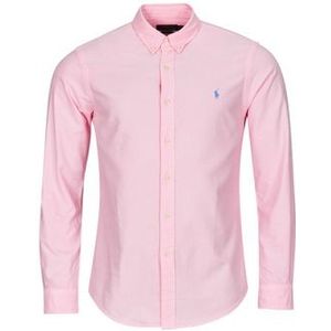 Polo Ralph Lauren  CHEMISE AJUSTEE SLIM FIT EN OXFORD LEGER  overhemden  heren Roze