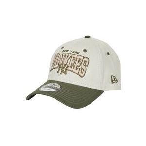 New-Era  WHITE CROWN 9FORTY NEW YORK YANKEES  petten  dames Wit