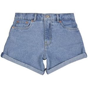 Levis  MINI MOM SHORT W/ ROLL CUF  Broeken  kind Blauw