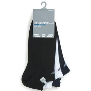Emporio Armani  CC134-PACK DE 3  Socks  heren Zwart