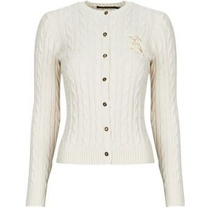 RALPH LAUREN - RALHAN - Vest - Ecru - Katoen - Ronde Hals - Knoopsluiting