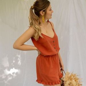 Céleste  NEROLI  jumpsuits  dames Bruin