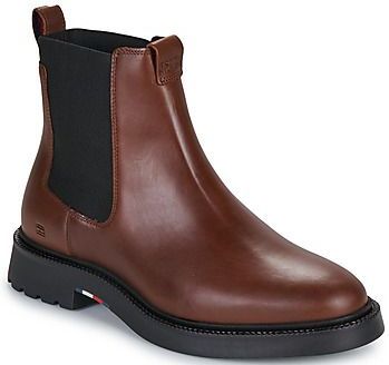 TOMMY HILFIGER - Chelsea Boots - Kastanjebruin - Leer