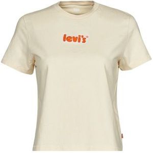 Levis  GRAPHIC CLASSIC TEE  Shirts  dames Beige