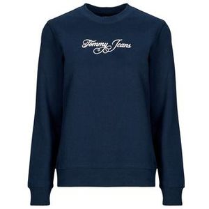 Tommy Jeans  TJW REG ESS LOGO 1 CREW EXT  Truien  dames Marine