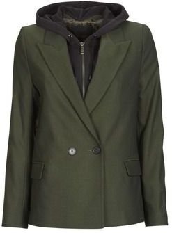 IKKS - Colbert - Groen - Met Afneembare Kap - Polyester