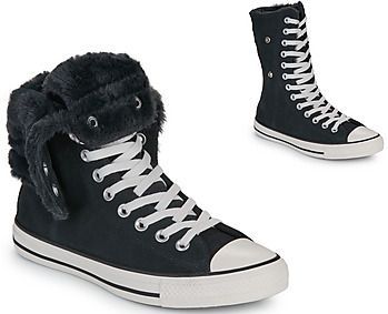 CONVERSE Sneakers hoog 'CTAS FOLD OVER'  zwart