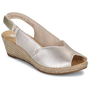 Rieker  -  sandalen  dames Zilver