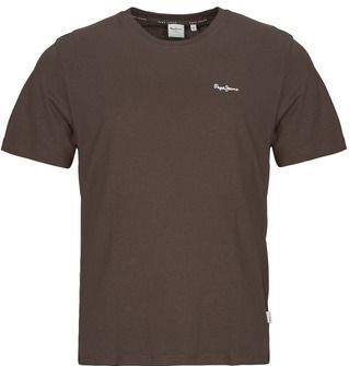 Pepe Jeans - Contrast Connor - T-shirt - Donkerbruin - Normale Pasvorm