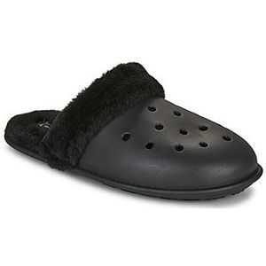 Crocs - Classic Fuzz Scuff - Pantoffels - Zwart - Unisex