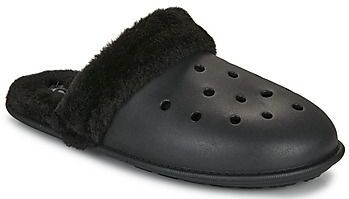 Crocs - Classic Fuzz Scuff - Pantoffels - Zwart - Unisex