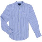 POLO RALPH LAUREN - Hemd - Blauw Gestreept - 100% Linnen