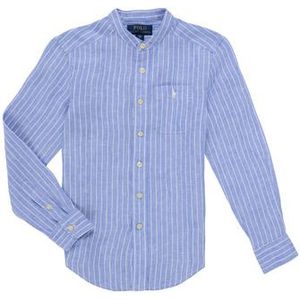 POLO RALPH LAUREN - Hemd - Blauw Gestreept - 100% Linnen