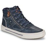 Mustang - Masha - High Top Sneaker - Navy - Veterboots met Ritssluiting