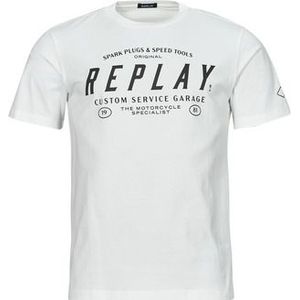 Replay  M6840-000-2660  Shirts  heren Wit