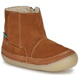 KICKERS - Sokifaune - Gevoerde Bottines - Kastanje Kleur - Leer