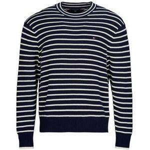 Tommy Hilfiger - Gebreide Trui - Desert Sky/Ivory Petal - Ronde Hals