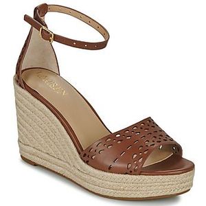 Lauren Ralph Lauren  HAANA-ESPADRILLES-WEDGE  sandalen  dames Bruin