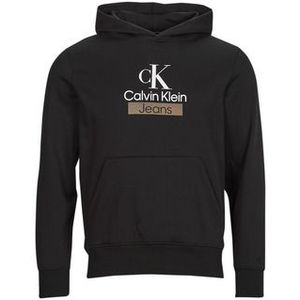 Calvin Klein Jeans  STACKED ARCHIVAL HOODY  Truien  heren Zwart