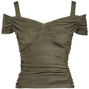 Guess  EMILY SHINY RIB  Blouses  dames Kaki