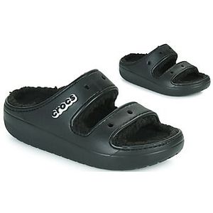 Crocs - Classic Cozzzy Sandal - Pantoffels - Zwart - 45-46 EU