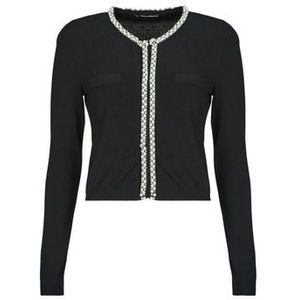 Karl Lagerfeld  CLASSIC PEARL KNIT CARDIGAN  Vesten  dames Zwart