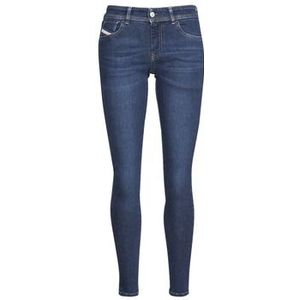Diesel  2018 SLANDY-LOW  Broeken  dames Blauw