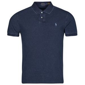 Polo Ralph Lauren  POLO AJUSTE DROIT EN COTON BASIC MESH  Shirts  heren Marine