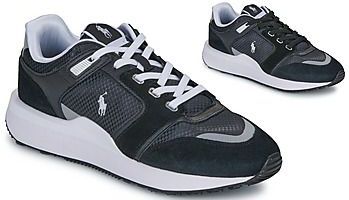 Polo Ralph Lauren - Train 89 V2 - Sneakers - Zwart - Leer - Plat - Veters - Casual