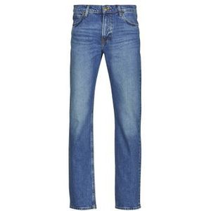 Lee - West - Jeans - Midden- tot Donkerblauw - Katoen/lyocell - Rechte Pasvorm
