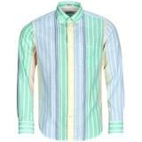 Gant - REG VOILE MULTI STRIPE SHIRT - Overhemd - Multicolour - Lange Mouw