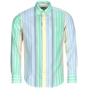Gant - REG VOILE MULTI STRIPE SHIRT - Overhemd - Multicolour - Lange Mouw