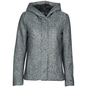 Only - ONLSEDONA LIGHT SHORT JACKET - Kort Jack - Donkergrijs Melange - Met Capuchon
