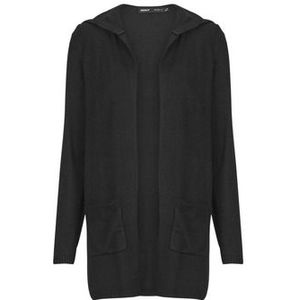 Only  ONLLESLY HOOD CARDIGAN  Vesten  dames Zwart