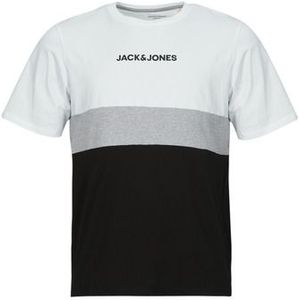 Jack &amp; Jones  JJEREID BLOCKING TEE SS  Shirts  heren Wit