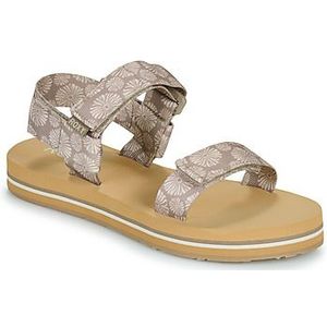Roxy - Cage - Sandalen - Zwart - Mix van Textiel en Plastic