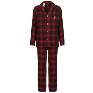 Polo Ralph Lauren - Pyjama Lang - Rood/Zwart - Flanel - 2-delig
