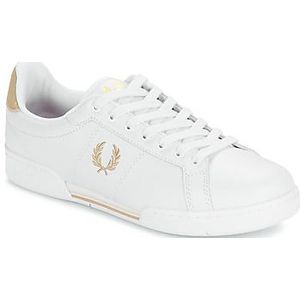 Fred Perry  B722 Leather  Sneakers  heren Wit