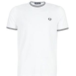 Fred Perry  TWIN TIPPED T-SHIRT  Shirts  heren Wit