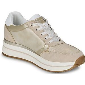 TOM TAILOR - 9590090002 - Damessneakers - Gouden Crème - Meerkleurig Dienblad
