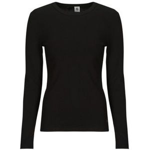 Petit Bateau - T-shirt L'Iconique - Lange Mouwen - Zwart - Katoen